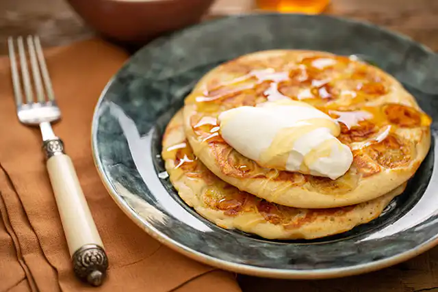 Panqueca saudável de aveia e banana